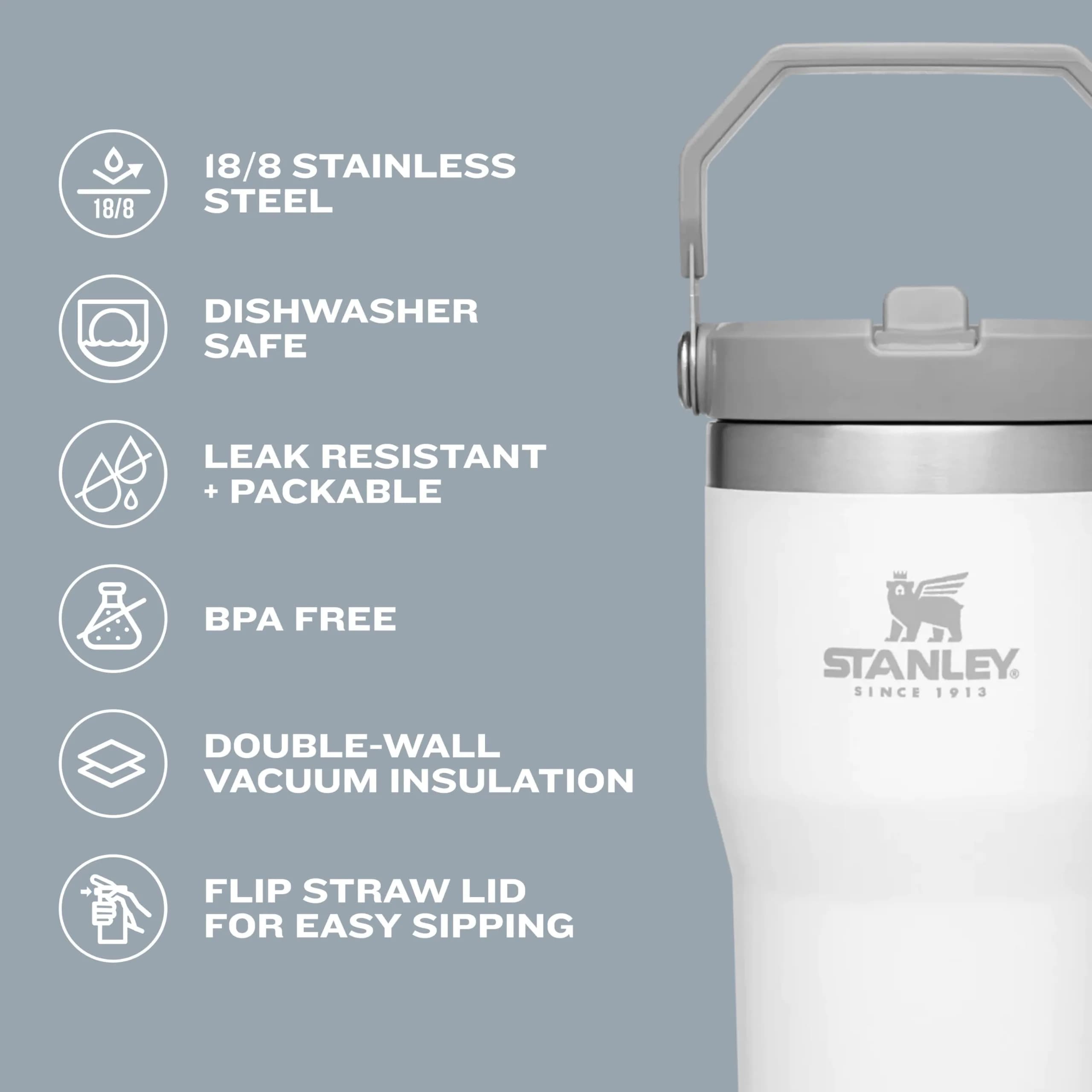 STANLEY IceFlow 2.0 Jade 20 oz Tumbler with Flip Straw and Handle - view 2