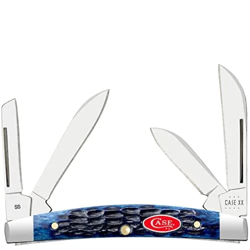Case Small Congress Pocket Knife Navy Blue Bone 3 1/8 INCH | Classic USA Craftsmanship thumbnail 1