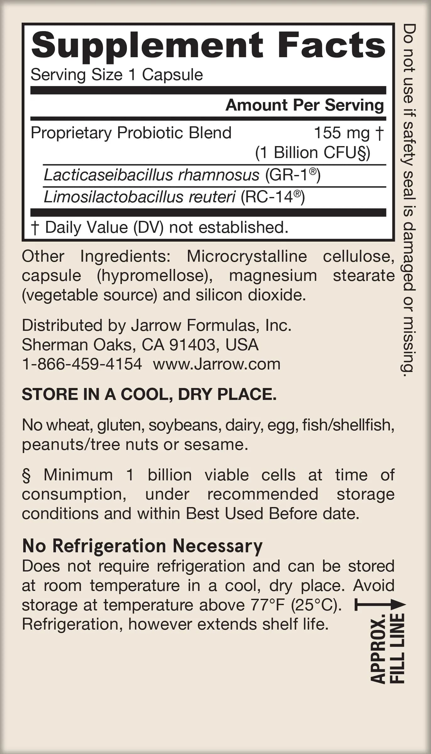 Jarrow Formulas Fem-Dophilus Probiotics 60 Veggie Caps (Pack of 12) | Vaginal & Urinary Tract Support - view 9