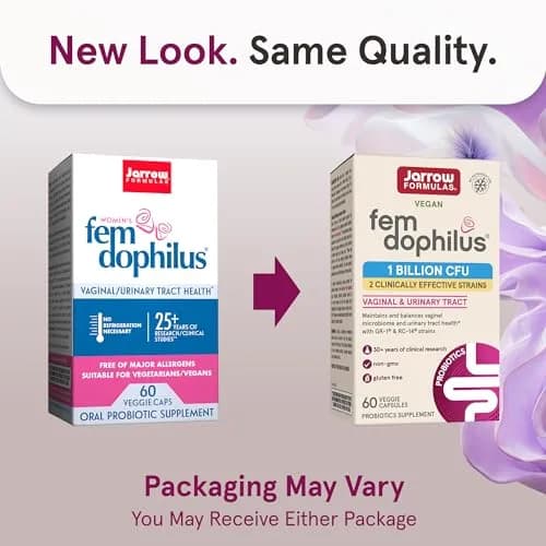 Jarrow Formulas Fem-Dophilus Probiotics 60 Veggie Caps (Pack of 12) | Vaginal & Urinary Tract Support thumbnail 2