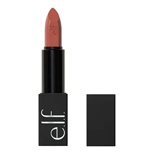 e.l.f. O Face Satin Lipstick Standing Ovation | Long-Lasting Creamy Lipstick with Squalane & Jojoba thumbnail 1