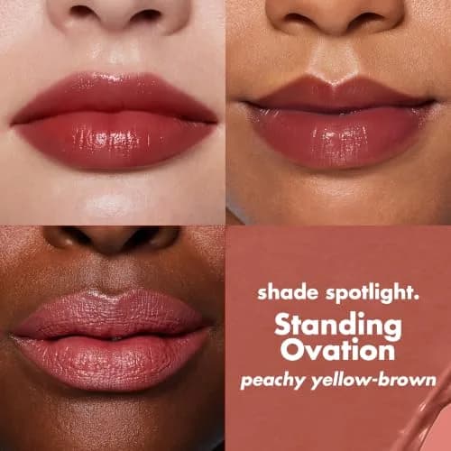 e.l.f. O Face Satin Lipstick Standing Ovation | Long-Lasting Creamy Lipstick with Squalane & Jojoba thumbnail 2