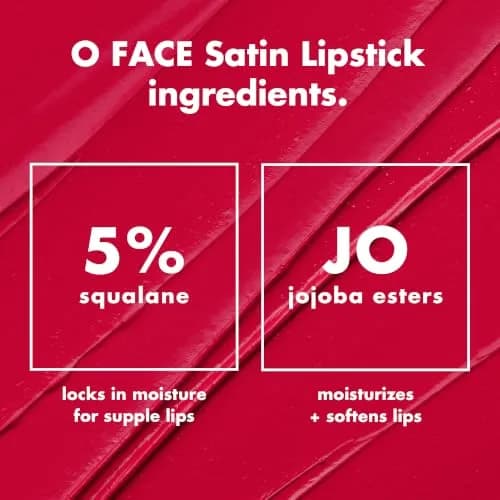 e.l.f. O Face Satin Lipstick Vocal | Richly Pigmented, Nourishing, Long-Lasting Creamy Lipstick thumbnail 7