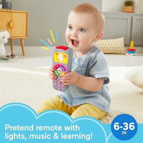 Fisher-Price Laugh & Learn Sis’ Remote Baby Learning Toy with Music & Lights | Ages 6+ Months thumbnail 2