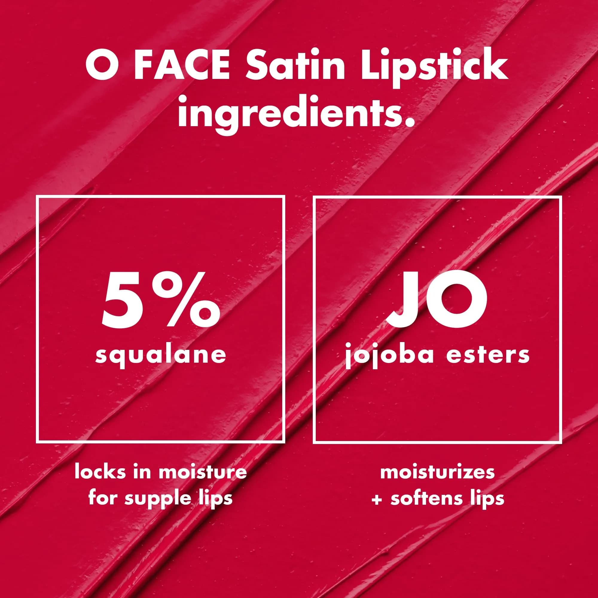 e.l.f. O Face Satin Lipstick Shameless | Vegan & Cruelty-Free Creamy Lipstick with Squalane & Jojoba Esters - view 7