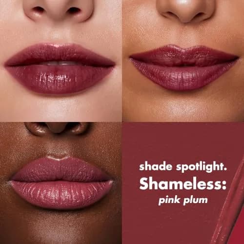 e.l.f. O Face Satin Lipstick Shameless | Vegan & Cruelty-Free Creamy Lipstick with Squalane & Jojoba Esters thumbnail 2