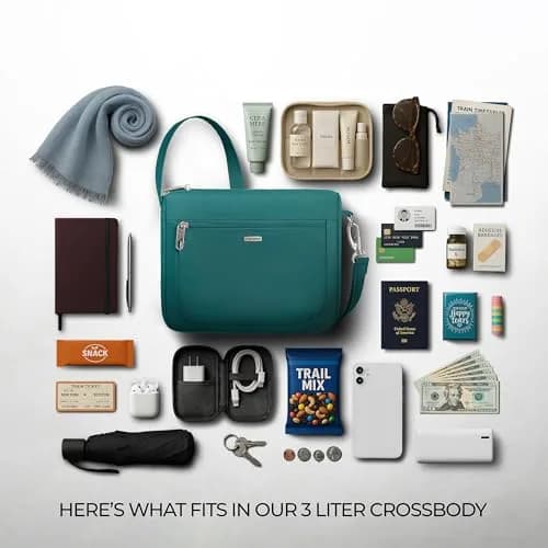 Travelon Anti-Theft Classic Small East/West Crossbody | RFID & Locking Security (70-120 chars) thumbnail 7