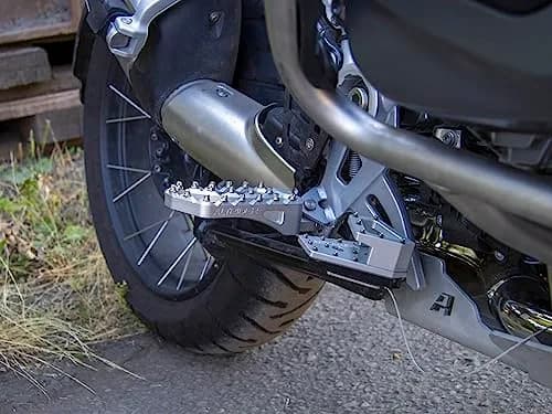 AltRider Adventure II Foot Pegs for BMW R 1200/1250 / 1300 GS - Heavy Duty Aluminum, High Traction, Adjustable Height, Silver thumbnail 6