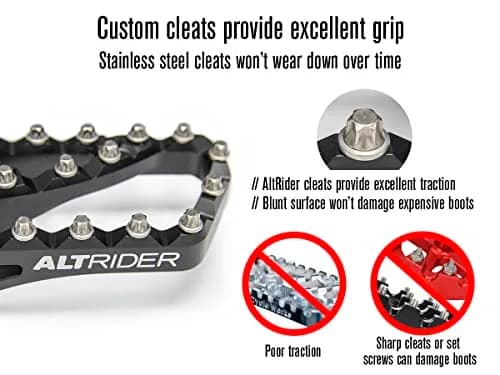 AltRider Adventure II Foot Pegs for BMW R 1200/1250 / 1300 GS - Heavy Duty Aluminum, High Traction, Adjustable Height, Silver thumbnail 10