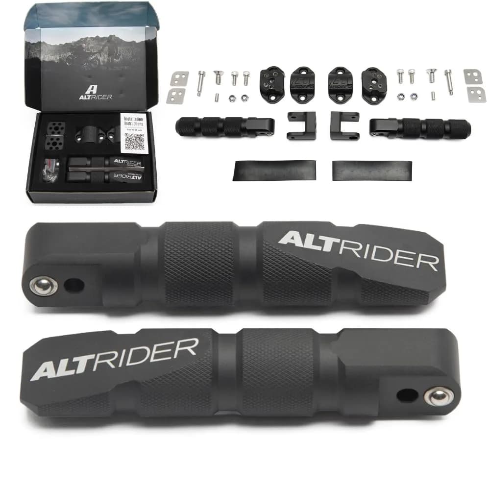 AltRider Universal Highway Pegs for Crash Bars Compatible With 7/8 Inch (22 mm) Diameter Bars | Heavy Duty, Rust-Resistant Motorcycle Foot Pegs