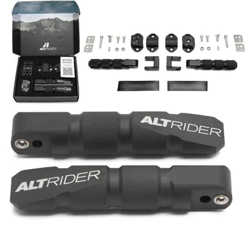 AltRider Universal Highway Pegs for Crash Bars Compatible With 7/8 Inch (22 mm) Diameter Bars | Heavy Duty, Rust-Resistant Motorcycle Foot Pegs thumbnail 1