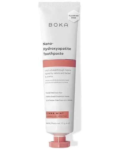 Boka Fluoride Free Toothpaste with Nano Hydroxyapatite, Cinnamint Flavor, 118ml (4 Ounce) | Enamel Care for Sensitive Teeth thumbnail 1
