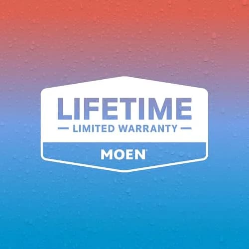 Moen 8-inch Wall Mount Curved Shower Arm | Matte Black Finish, 8" Reach, Bathroom thumbnail 2