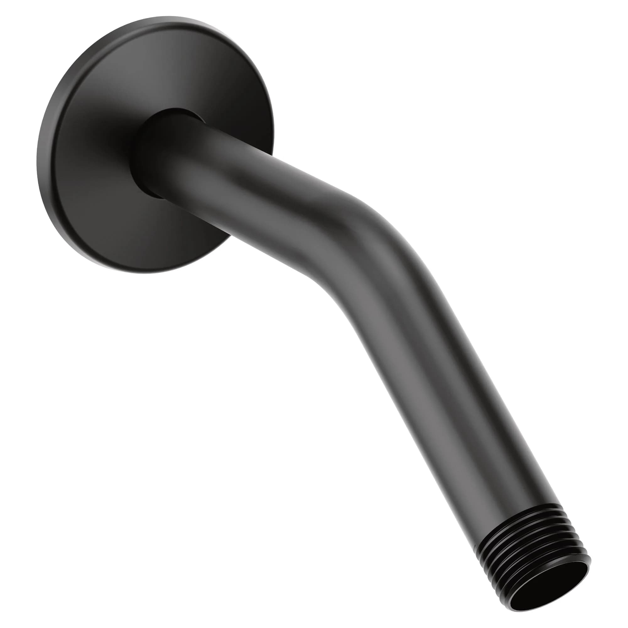 Moen 8-inch Wall Mount Curved Shower Arm | Matte Black Finish, 8" Reach, Bathroom - main product image