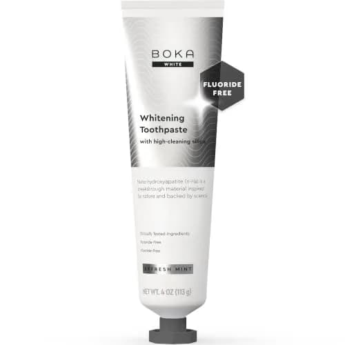 Boka Whitening Toothpaste with Nano Hydroxyapatite, 113g (4 Ounce) | Clinically Shown to Reduce Stains — B. Whitening