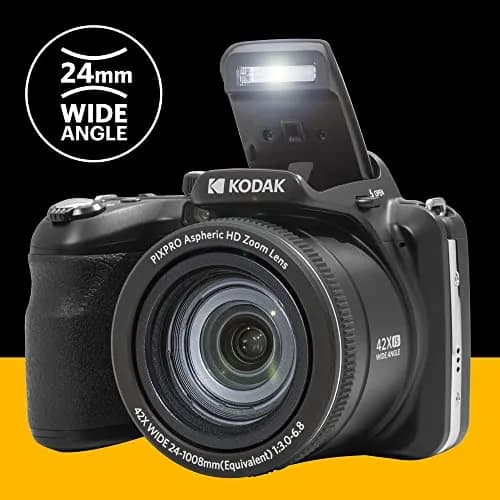 KODAK PIXPRO AZ425 20MP Digital Camera, 42x Optical Zoom, 24mm Wide Angle, Black | 1080p Full HD Video thumbnail 5