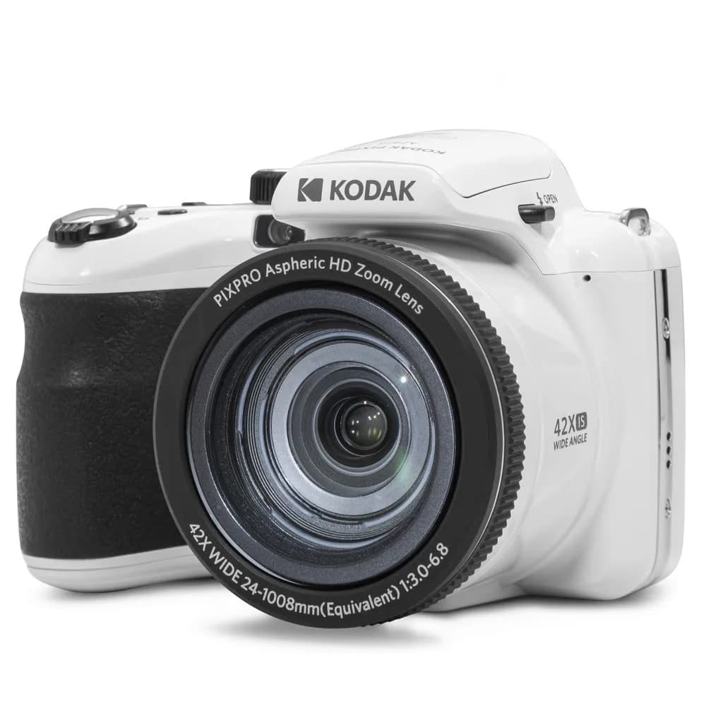 KODAK PIXPRO AZ425 20MP Digital Camera, 42x Optical Zoom, 1080p Full HD Video, White | 20.68 MP Effective Still Resolution — White