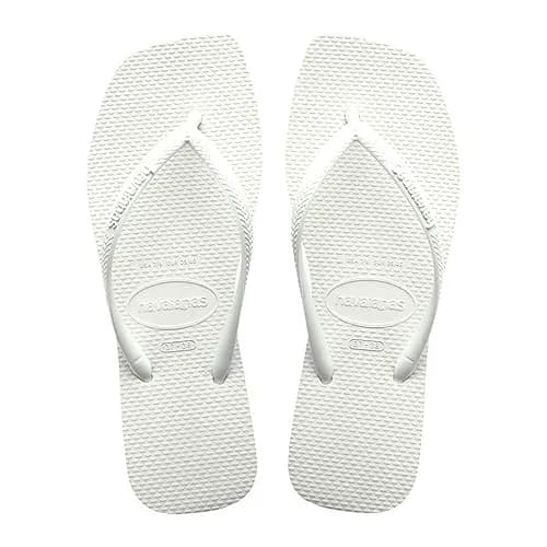 Havaianas Slim Square Flip Flops White Women's 5-6 US | Beach-Ready Style for India thumbnail 1
