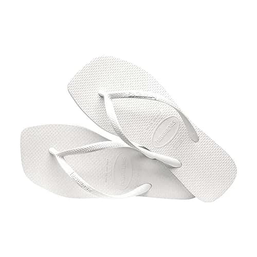 Havaianas Slim Square Flip Flops White Women's 5-6 US | Beach-Ready Style for India thumbnail 4