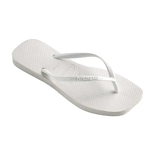 Havaianas Slim Square Flip Flops White Women's 5-6 US | Beach-Ready Style for India thumbnail 2
