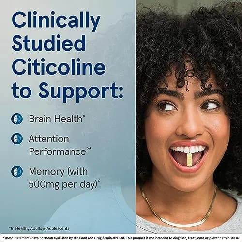 Jarrow Formulas Citicoline CDP Choline 250 MG Capsules | 720 Count (Pack of 120) thumbnail 4