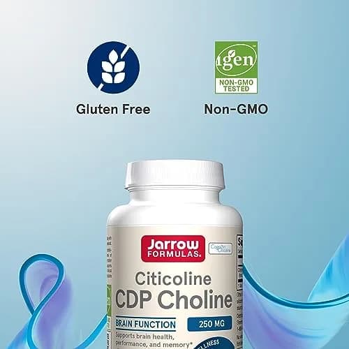 Jarrow Formulas Citicoline CDP Choline 250 MG Capsules | 720 Count (Pack of 120) thumbnail 5