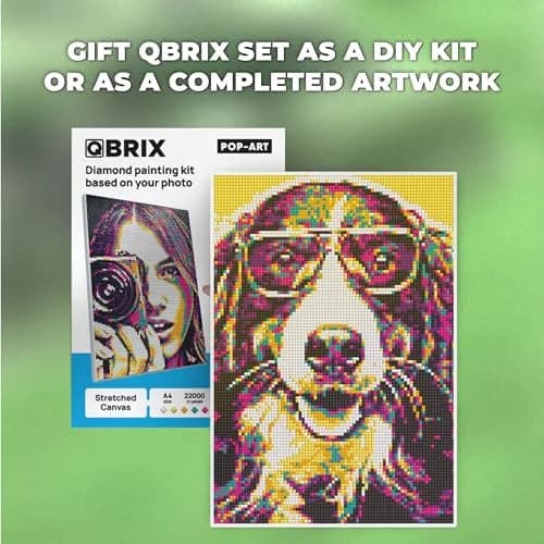 QBRIX Custom Diamond Painting Kit for Adults - Pop-Art A4 (21cm x 30cm) | Personalised Gem Art with Any Photo thumbnail 5