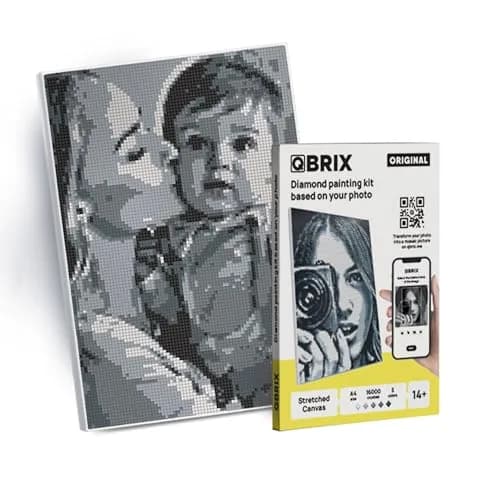 QBRIX Custom Diamond Painting Kit for Adults 21cm x 30cm (8.27 x 11.81 inches) | Personalised Gem Art from Any Photo thumbnail 1