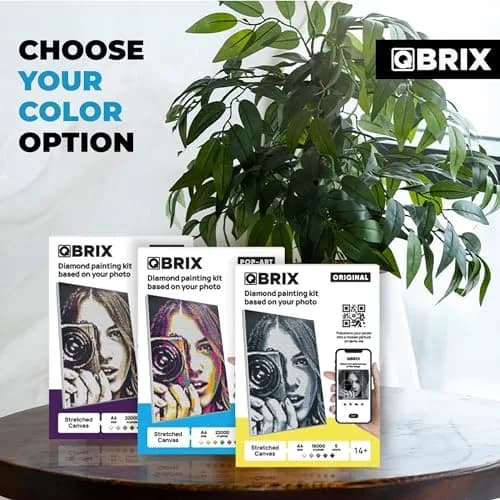 QBRIX Custom Diamond Painting Kit for Adults 21cm x 30cm (8.27 x 11.81 inches) | Personalised Gem Art from Any Photo thumbnail 7