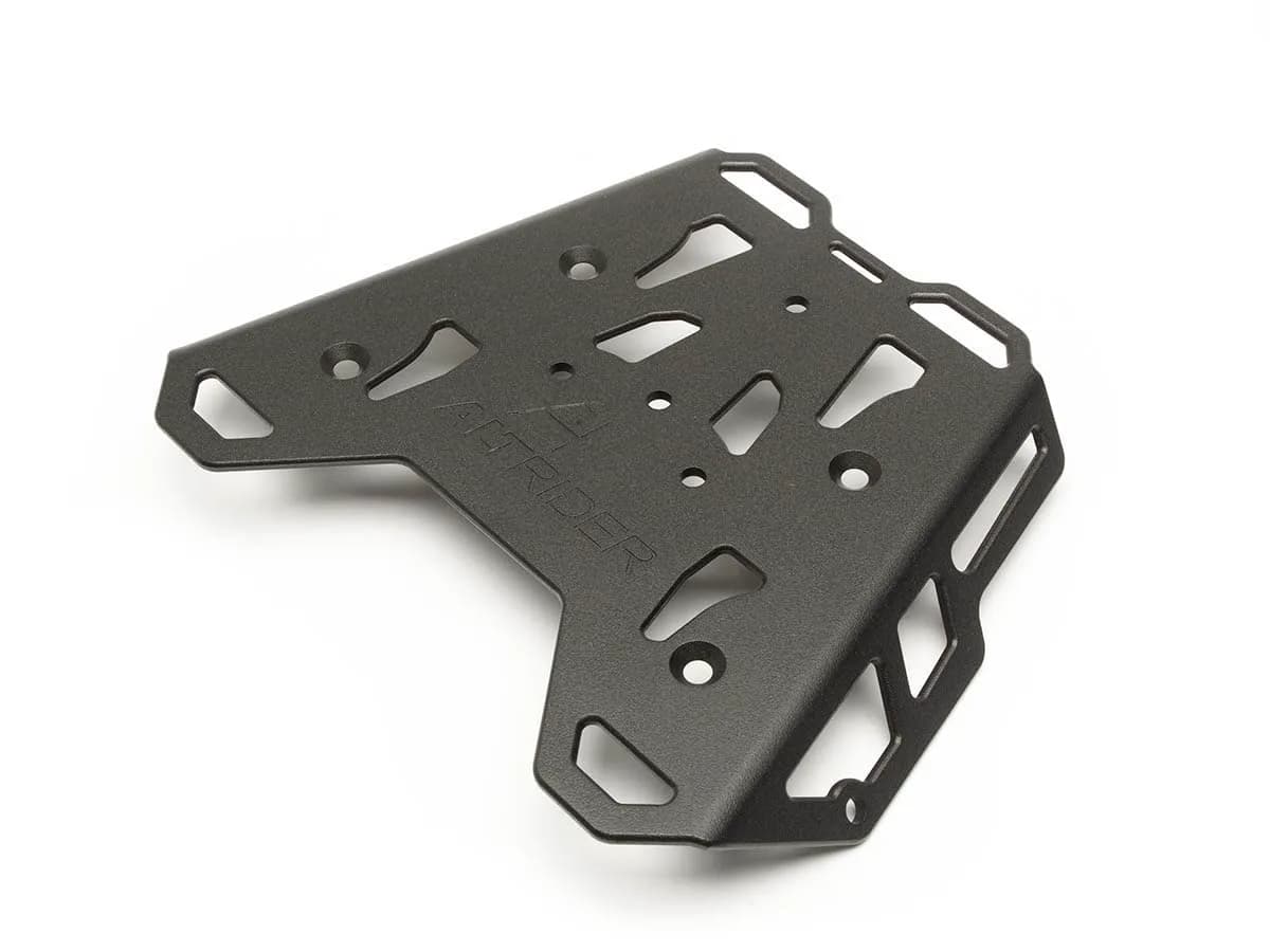 AltRider Motorcycle Luggage Rack Compatible with Honda CRF300L | Thick Aluminum Plate, Zero Snag Design, Pre-Drilled Holes, Black