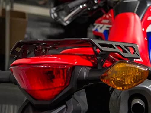 AltRider Motorcycle Luggage Rack Compatible with Honda CRF300L | Thick Aluminum Plate, Zero Snag Design, Pre-Drilled Holes, Black thumbnail 4