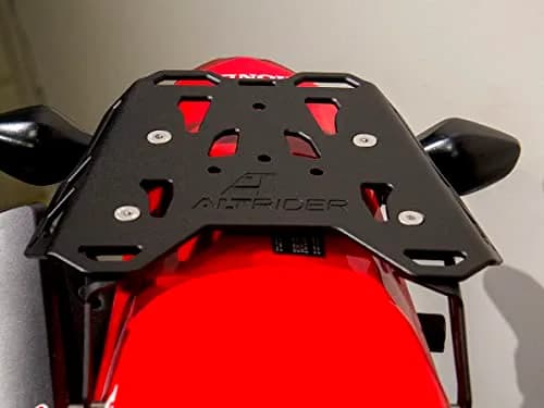 AltRider Motorcycle Luggage Rack Compatible with Honda CRF300L | Thick Aluminum Plate, Zero Snag Design, Pre-Drilled Holes, Black thumbnail 2
