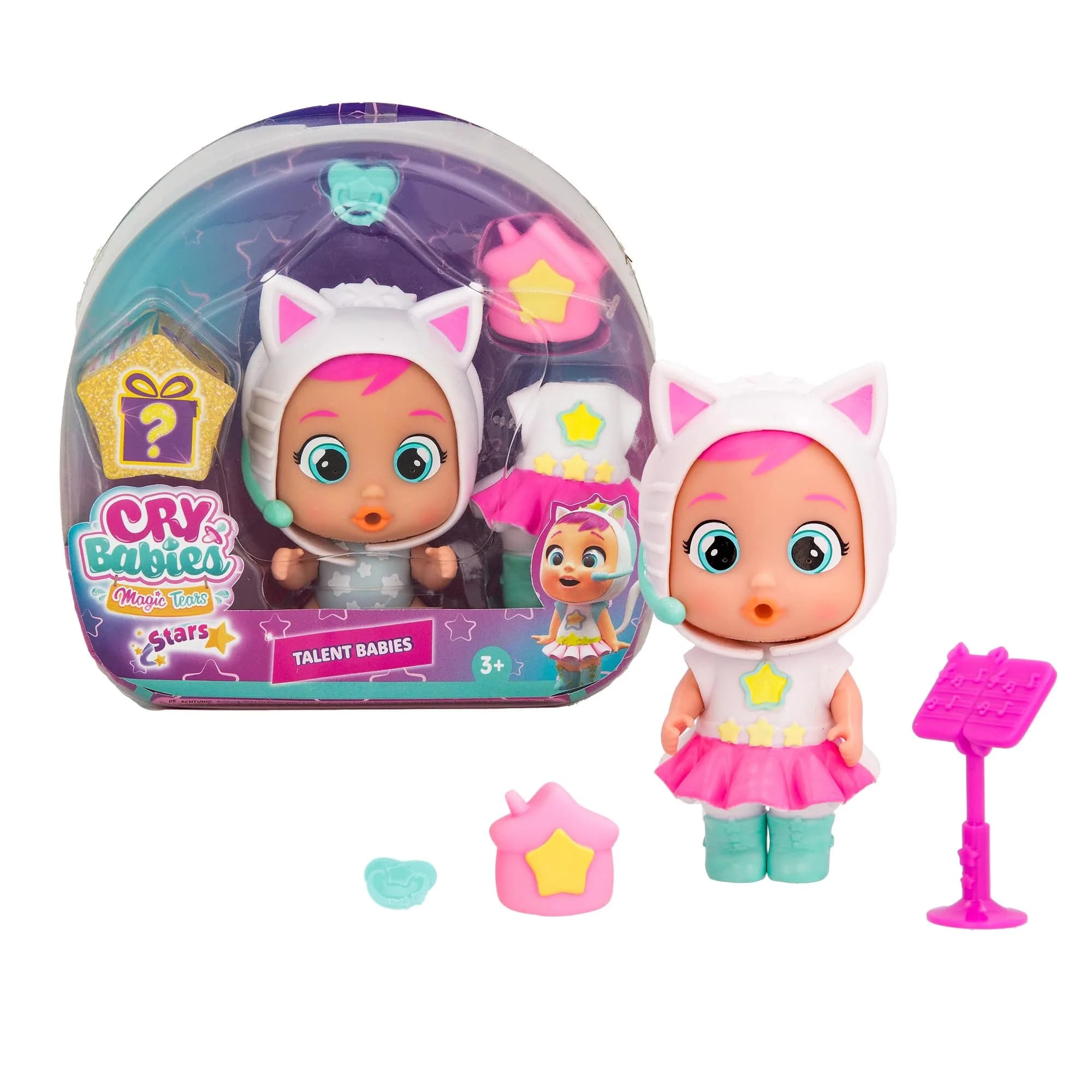 Cry Babies Magic Tears Talent Babies Daisy Doll 15.1 cm (5.9 in) | Interactive Singing Doll with 6+ Surprises — Daisy