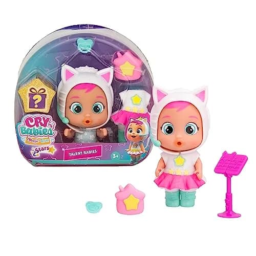 Cry Babies Magic Tears Talent Babies Daisy Doll 15.1 cm (5.9 in) | Interactive Singing Doll with 6+ Surprises thumbnail 1