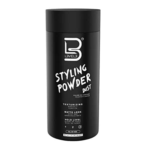L3 Level 3 Hair Texture Powder for Men, Volume, Natural Look, 60 g (2.1 oz) | Fragrance-Free Matte Finish thumbnail 1