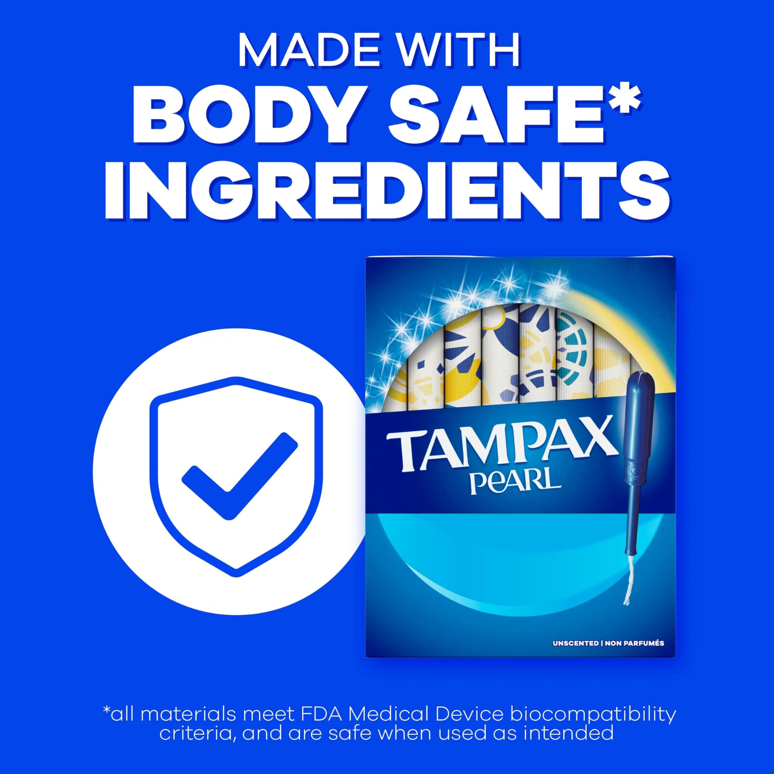 Tampax Pearl Tampons Multipack Super/Super Plus/Ultra Absorbency Unscented 102 Count | LeakGuard Braid for 8-Hour Protection - view 5