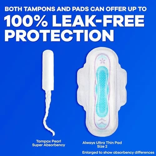 Tampax Pearl Tampons Multipack Super/Super Plus/Ultra Absorbency Unscented 102 Count | LeakGuard Braid for 8-Hour Protection thumbnail 8