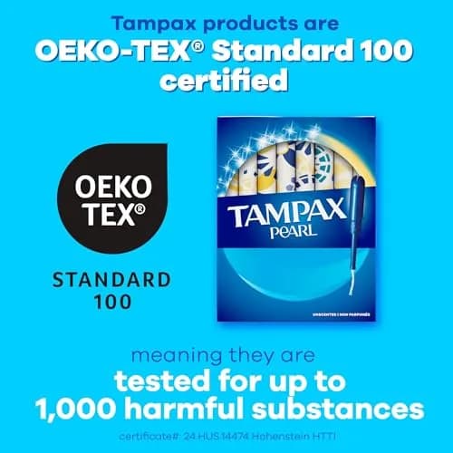 Tampax Pearl Tampons Multipack Super/Super Plus/Ultra Absorbency Unscented 102 Count | LeakGuard Braid for 8-Hour Protection thumbnail 9
