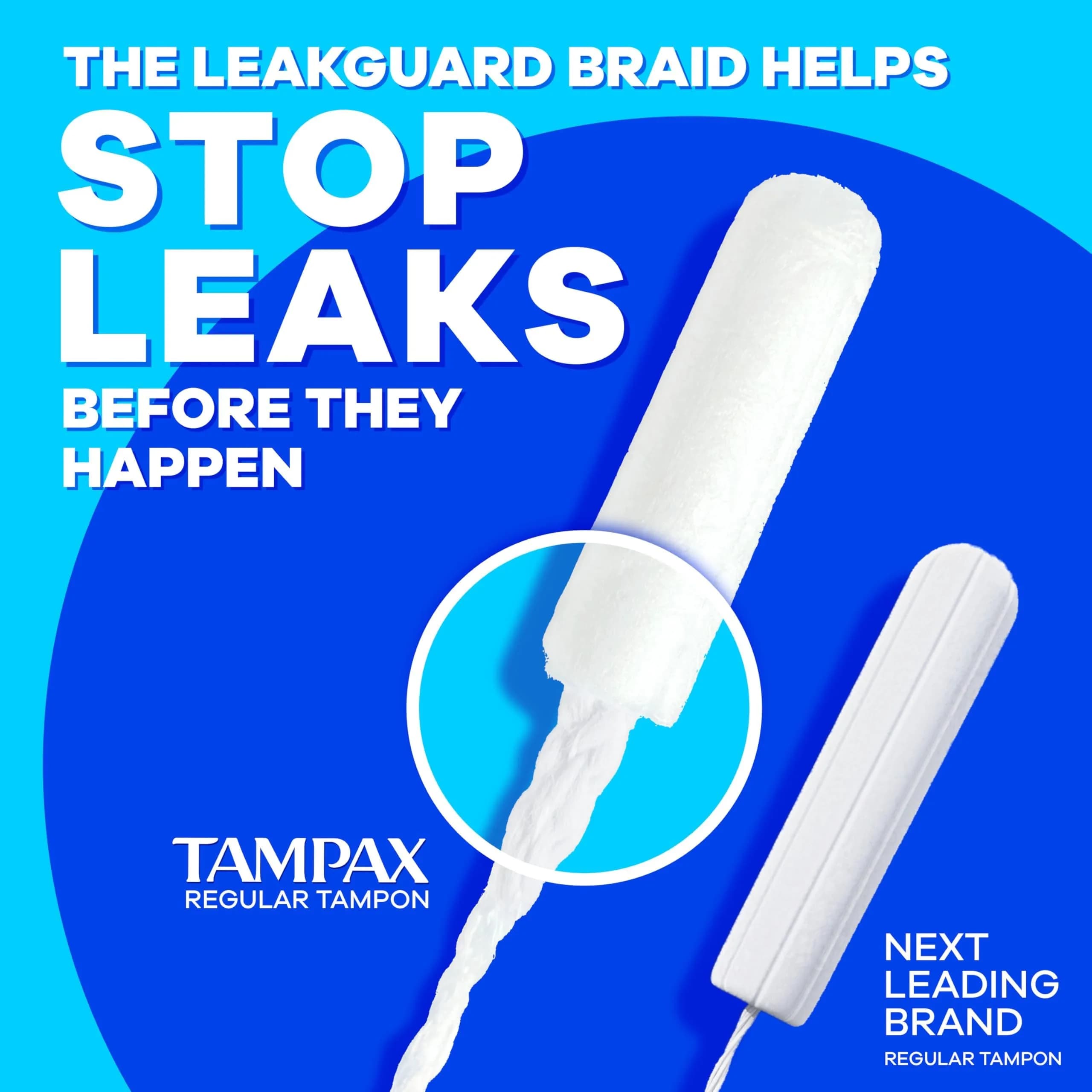 Tampax Pearl Tampons Trio Pack - Super/Super Plus/Ultra Absorbency, Unscented, 102 Count - view 3