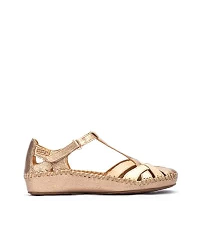 PIKOLINOS P. Vallarta Women’s Wedge Sandals | Leather | Gold | 11 US thumbnail 1
