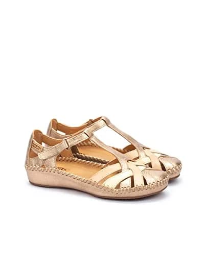 PIKOLINOS P. Vallarta Women’s Wedge Sandals | Leather | Gold | 11 US thumbnail 2