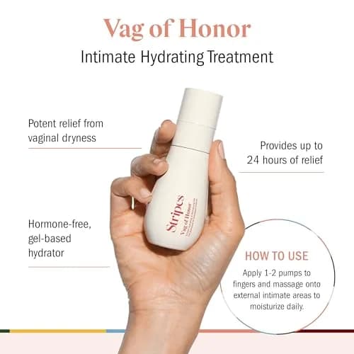 STRIPES Vag of Honor Vaginal Moisturizer Gel 0.5 oz | Soothing, Hormone-Free, Sensitive Skin thumbnail 2