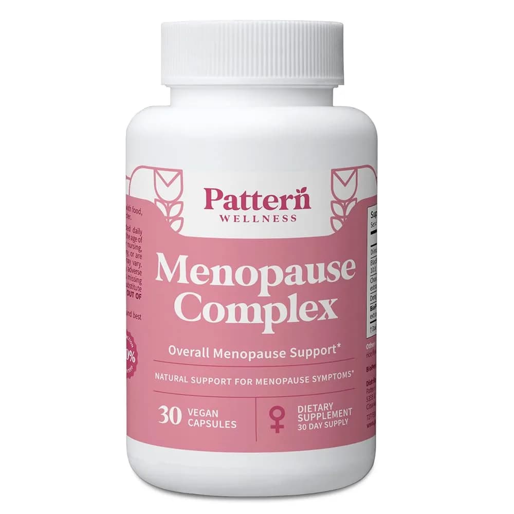 Pattern Wellness Menopause Complex Supplement – 30 Vegan Capsules | Supports Hormonal Balance & Women’s Wellness — capsules