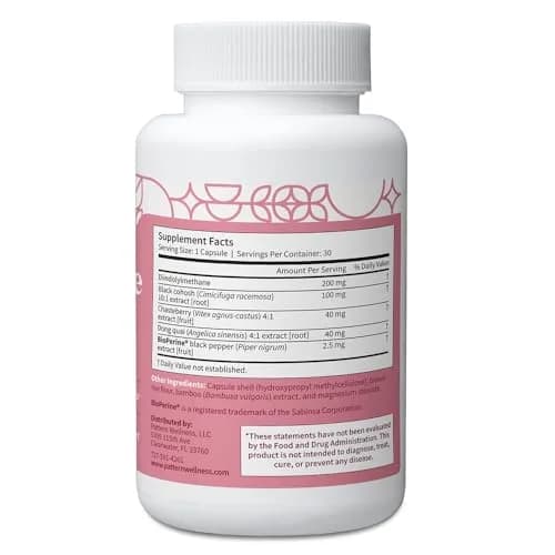 Pattern Wellness Menopause Complex Supplement – 30 Vegan Capsules | Supports Hormonal Balance & Women’s Wellness thumbnail 3