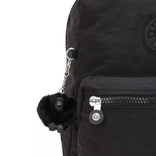Kipling Rylie Backpack Medium Nylon Black | Lightweight Travel Companion thumbnail 6
