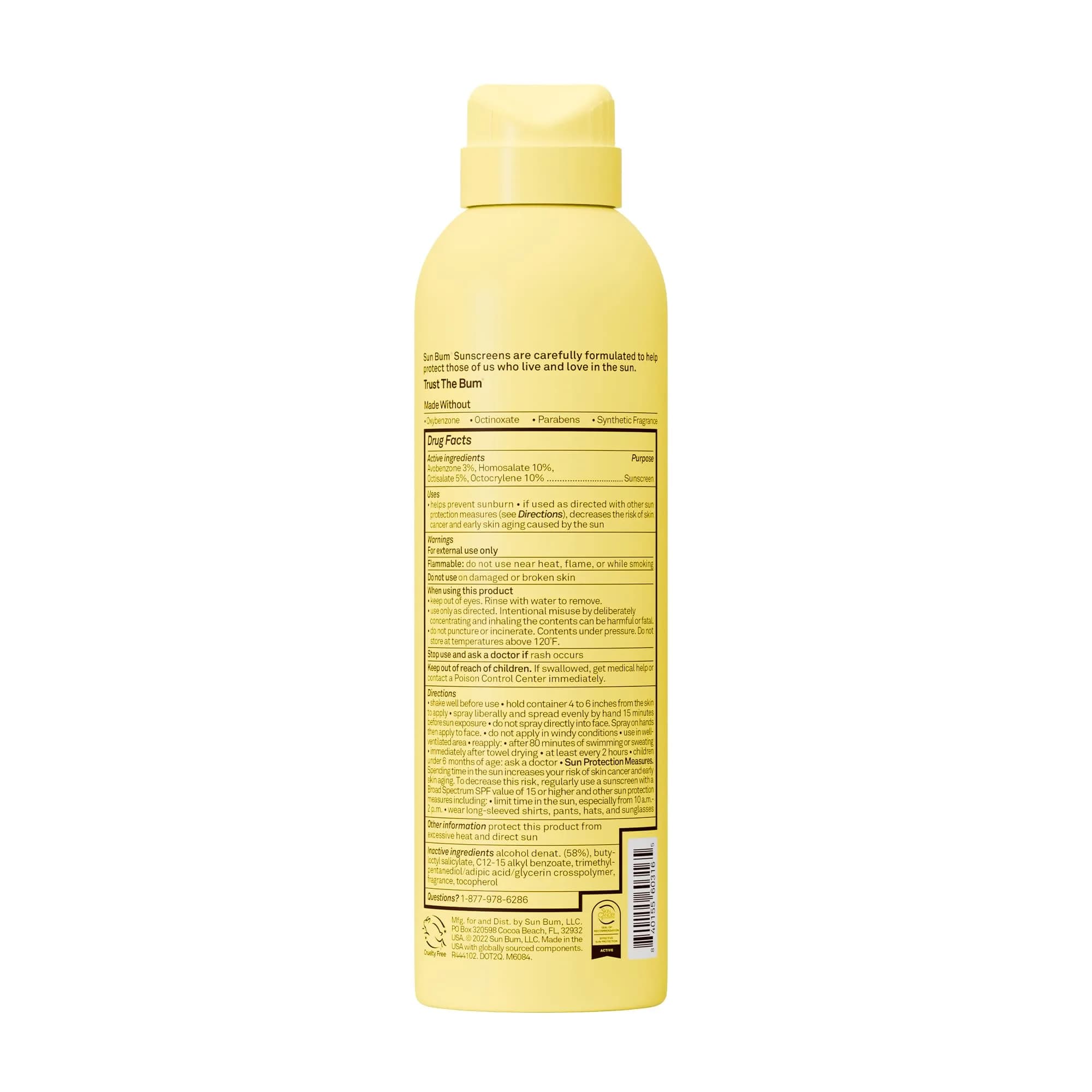 Sun Bum Kids SPF 50 Clear Sunscreen Body Spray 177ml (6 oz) | Reef Safe, Water Resistant - view 5