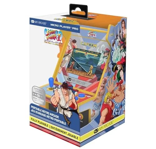 My Arcade Super Street Fighter II Micro Player Pro: Capcom Games, Classic Arcades, 2 Games in 1 (4 AA Batteries Not Included, USB-C Not Included) thumbnail 1