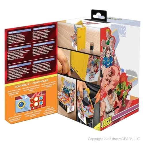 My Arcade Super Street Fighter II Micro Player Pro: Capcom Games, Classic Arcades, 2 Games in 1 (4 AA Batteries Not Included, USB-C Not Included) thumbnail 6