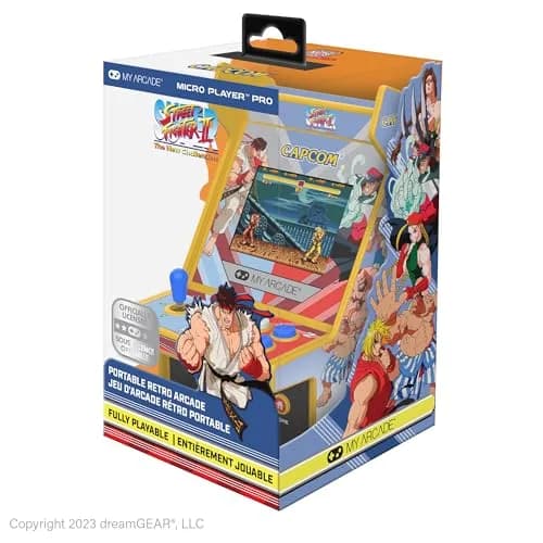 My Arcade Super Street Fighter II Micro Player Pro: Capcom Games, Classic Arcades, 2 Games in 1 (4 AA Batteries Not Included, USB-C Not Included) thumbnail 7