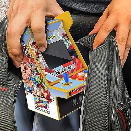 My Arcade Super Street Fighter II Micro Player Pro: Capcom Games, Classic Arcades, 2 Games in 1 (4 AA Batteries Not Included, USB-C Not Included) thumbnail 4